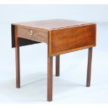A GOOD GEORGE III SATINWOOD BANDED PEMBROKE TABLE, BY GILLOWS