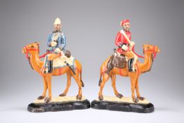 TWO CAST IRON DOOR STOP FIGURES OF GENERALS GORDON AND WOLSELEY