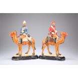 TWO CAST IRON DOOR STOP FIGURES OF GENERALS GORDON AND WOLSELEY