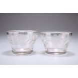 A PAIR OF GLASS BOWLS OF JACOBITE INTEREST, CIRCA 1730