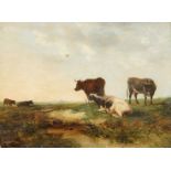 ENGLISH SCHOOL (19TH CENTURY), CATTLE IN A LANDSCAPE