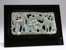 A BELT PLAQUE, INNER OR OUTER MONGOLIA, 2ND CENTURY BC-1ST CENTURY AD