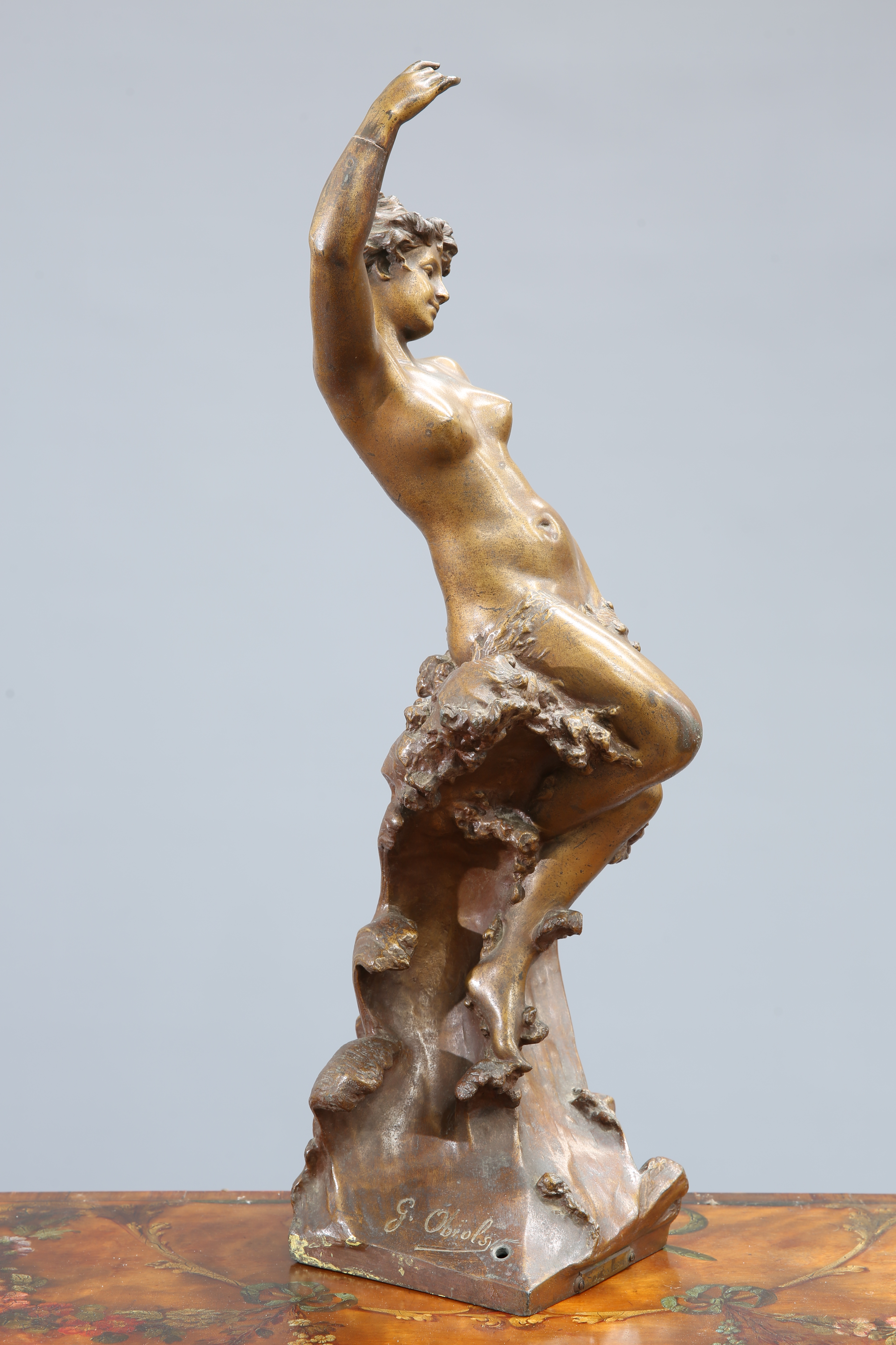 GUSTAVE OBIOLS (SPANISH, BORN 1858), SEA NYMPH - Image 2 of 4