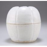 A 'QINGBAI' MELON BOX AND COVER, SONG DYNASTY