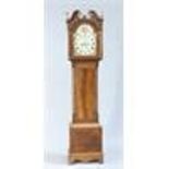 AN EARLY 19TH CENTURY SCOTTISH INLAID MAHOGANY 8-DAY LONGCASE CLOCK