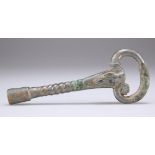 A RARE TIN LEADED BRONZE TUNING KEY, QIN ZHEN YAO, HAN DYNASTY