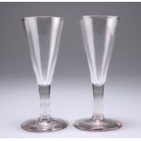 A PAIR OF ALE GLASSES