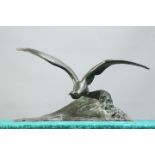 AFTER MAXIMILIEN LOUIS FIOT (1886-1953), BRONZE OF A SEAGULL