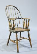 A PRIMITIVE STICK-BACK CHAIR