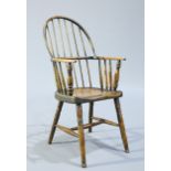 A PRIMITIVE STICK-BACK CHAIR