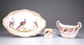 A BARR, FLIGHT & BARR TWO-HANDLED SUGAR BOWL