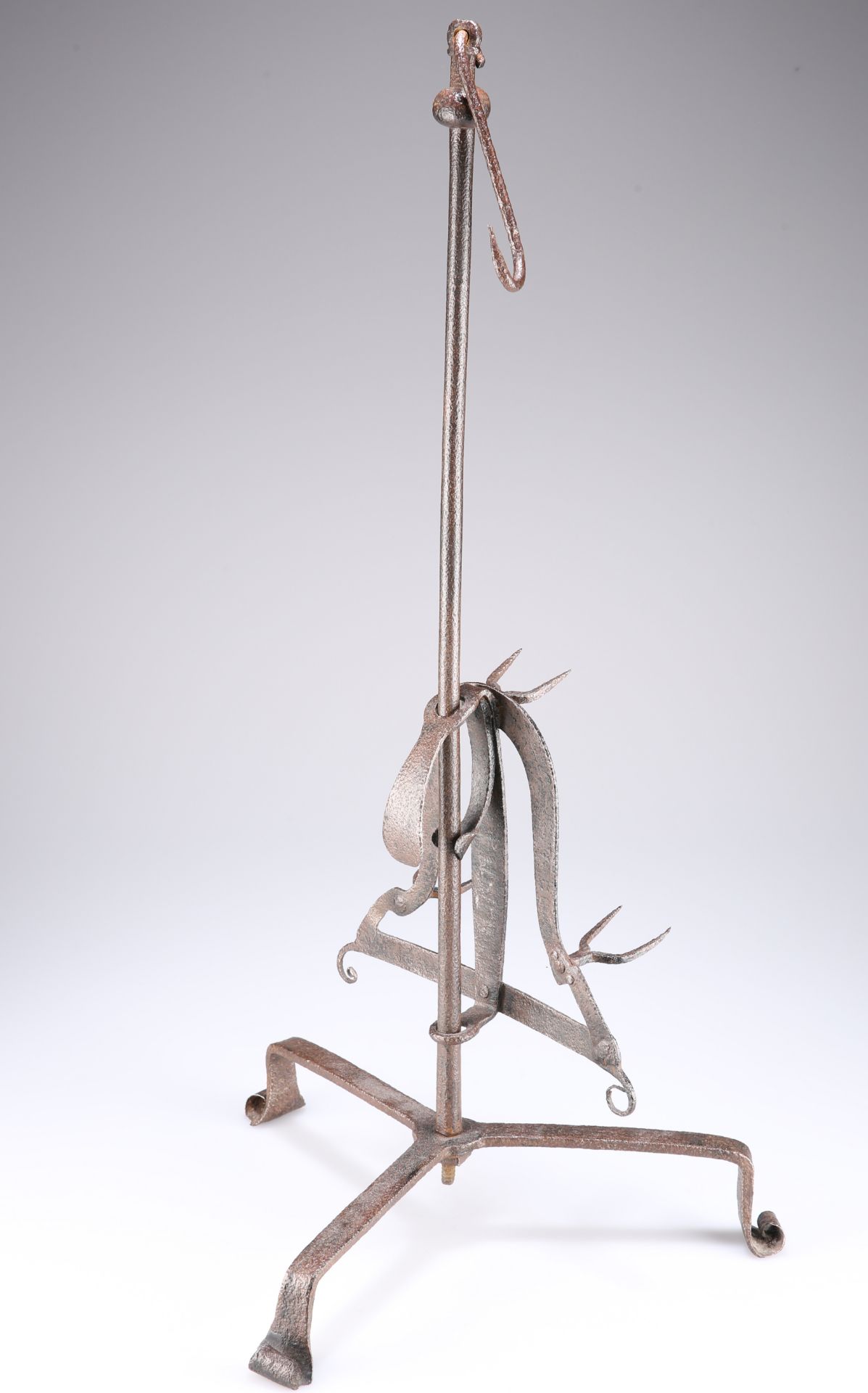 A WROUGHT IRON LARK SPIT, 18TH/19TH CENTURY. 71cm - Image 2 of 4