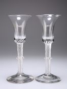 A PAIR OF WINE GLASSES