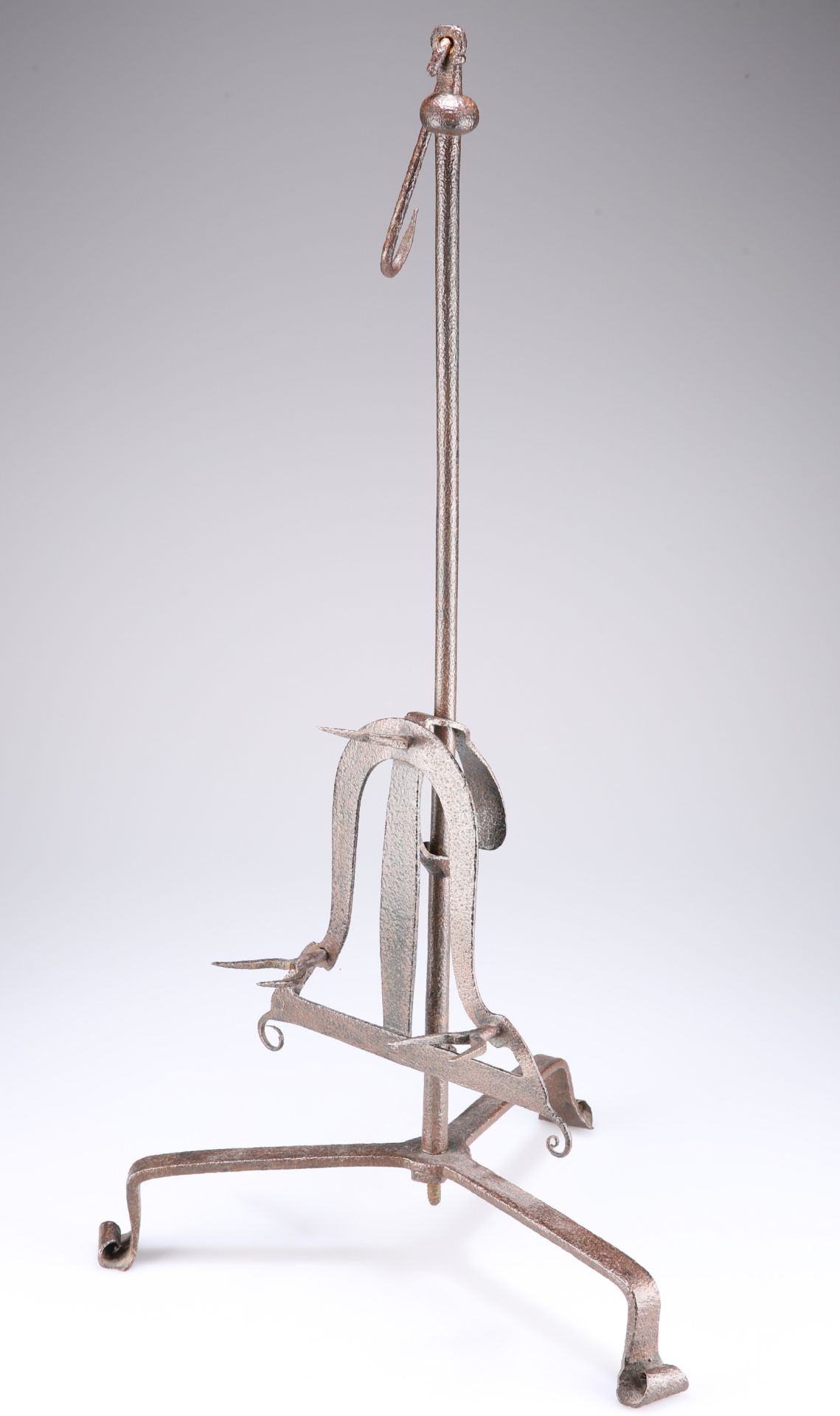 A WROUGHT IRON LARK SPIT, 18TH/19TH CENTURY. 71cm - Image 3 of 4