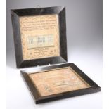 TWO EARLY VICTORIAN NEEDLEWORK SAMPLERS, BY ELIZAB