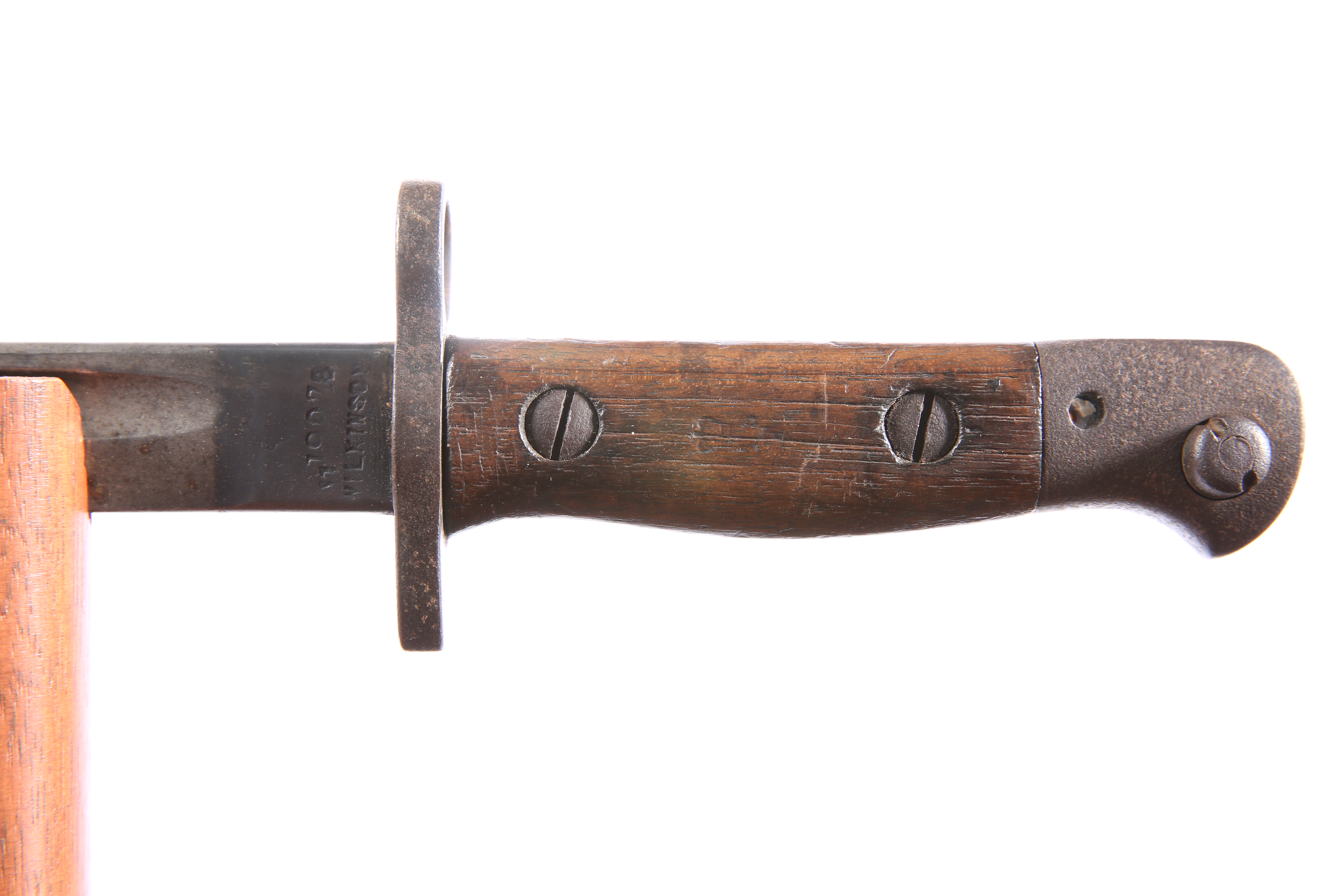 A 1907 PATTERN SMLE BAYONET MARKED TO THE 1ST/14TH COUNTY OF LONDON REGIMENT (London Scottish) by - Image 3 of 3