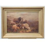 ATTRIBUTED TO CHARLES JONES, SHEEP IN A HIGHLAND L