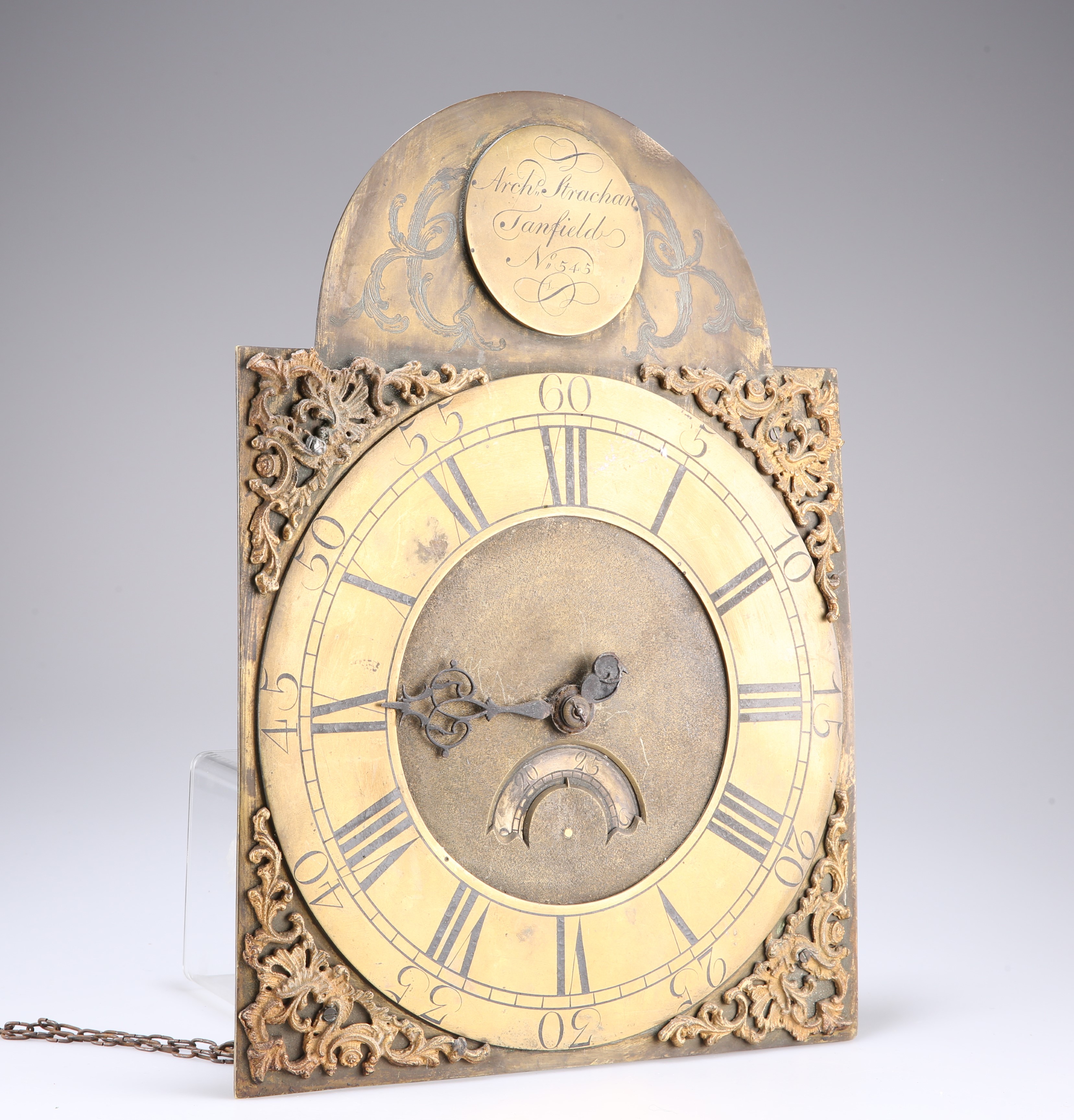 AN 18TH CENTURY 30 HOUR LONGCASE CLOCK MOVEMENT