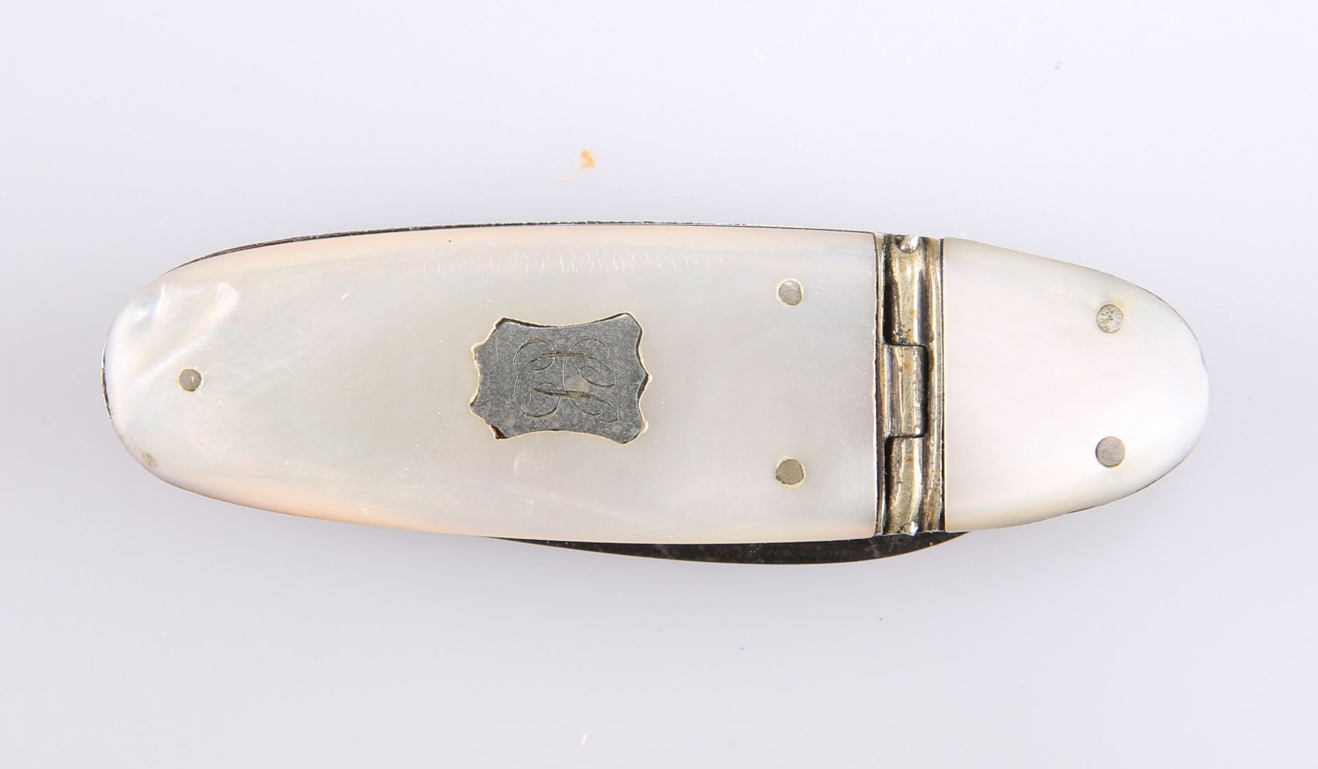 A STEEL AND MOTHER OF PEARL COMBINATION SNUFF BOX - Image 3 of 6