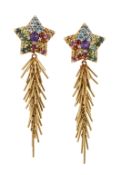 A PAIR OF GEM-SET DAY AND NIGHT EARRINGS, BY H. STERN