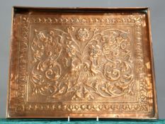 KESWICK SCHOOL OF INDUSTRIAL ART AN ARTS AND CRAFTS COPPER TRAY