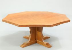 ROBERT THOMPSON OF KILBURN, A LARGE MOUSEMAN OAK OCCASIONAL TABLE