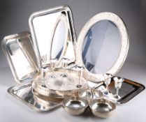 A GROUP OF SILVER-PLATED WARES