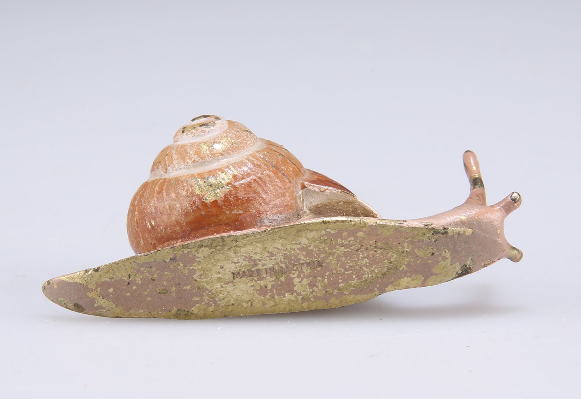AN AUSTRIAN COLD-PAINTED BRONZE SNAIL - Image 3 of 3