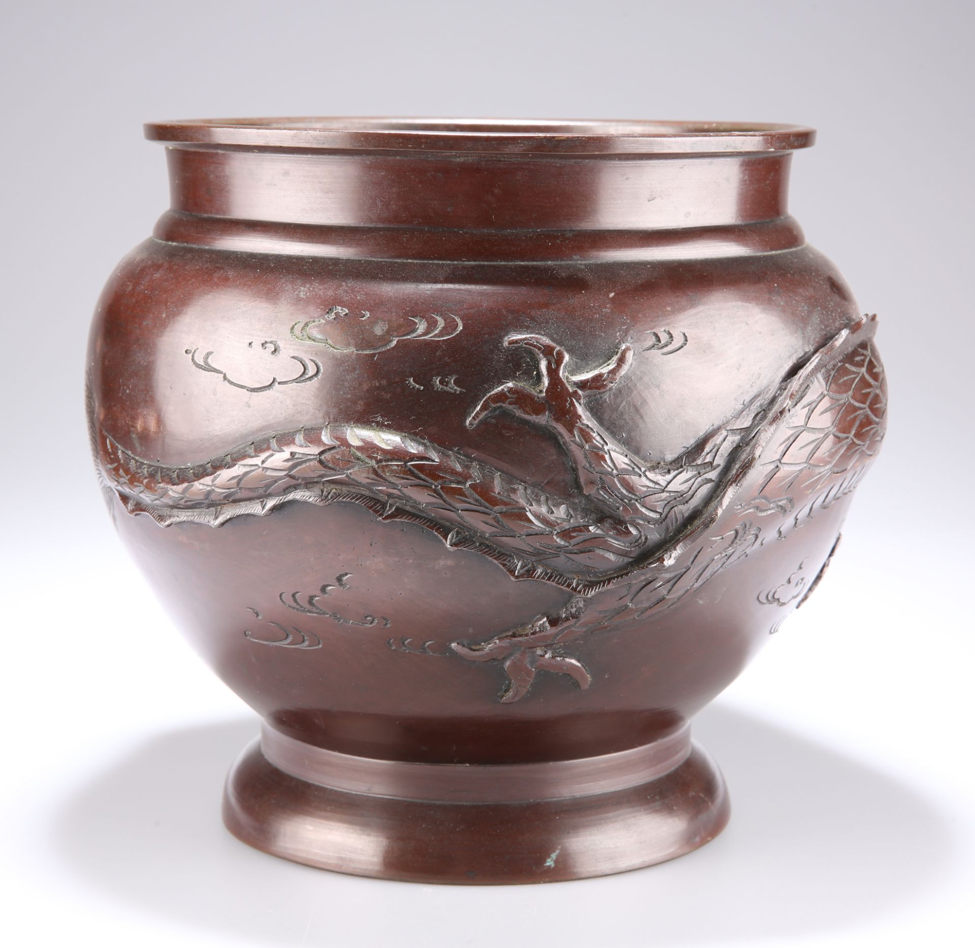 A JAPANESE BRONZE JARDINIERE - Image 3 of 6