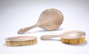 THREE SILVER-MOUNTED DRESSING TABLE ARTICLES