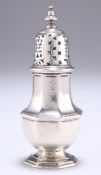 A GEORGE II SILVER SUGAR CASTER