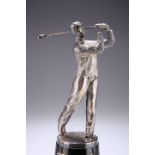 AN ELIZABETH II SILVER GOLFING TROPHY