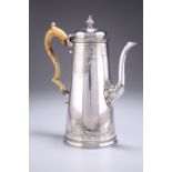 A VICTORIAN SILVER-PLATED COFFEE POT, CIRCA 1870