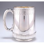 A LARGE VICTORIAN SILVER MUG