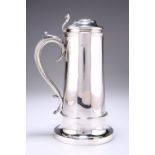 AN EARLY VICTORIAN SILVER FLAGON