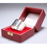 AN ELIZABETH II SILVER NAPKIN RING