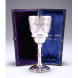 A VICTORIAN SILVER GOBLET