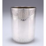 A VICTORIAN SILVER BEAKER