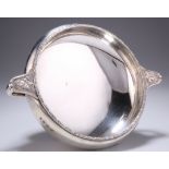 A GEORGE V SILVER TWO-HANDLED BOWL