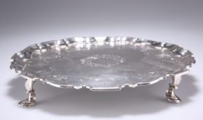 A GEORGE II SILVER SALVER