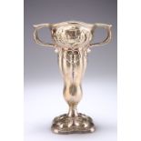 AN ART NOUVEAU SILVER VASE