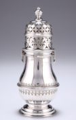 A GEORGE V SILVER SUGAR CASTER