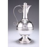 A VICTORIAN SILVER COMMUNION FLAGON