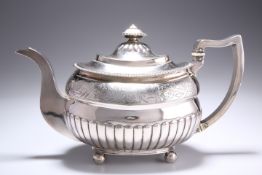 A GEORGE III PROVINCIAL SILVER TEAPOT