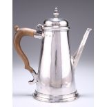 A GEORGE II SILVER COFFEE POT