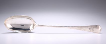 A GEORGE II SILVER HASH SPOON