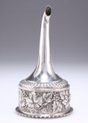 A GEORGE IV SCOTTISH SILVER WINE FUNNEL