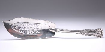 A WILLIAM IV IRISH SILVER FISH SLICE