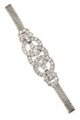 AN ART DECO DIAMOND BRACELET