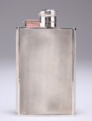 AN ELIZABETH II SILVER HIP FLASK